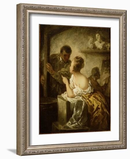 The Studio, C.1870-Honore Daumier-Framed Giclee Print