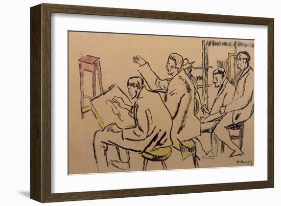 The Studio, c.1918-Nina Hamnett-Framed Giclee Print