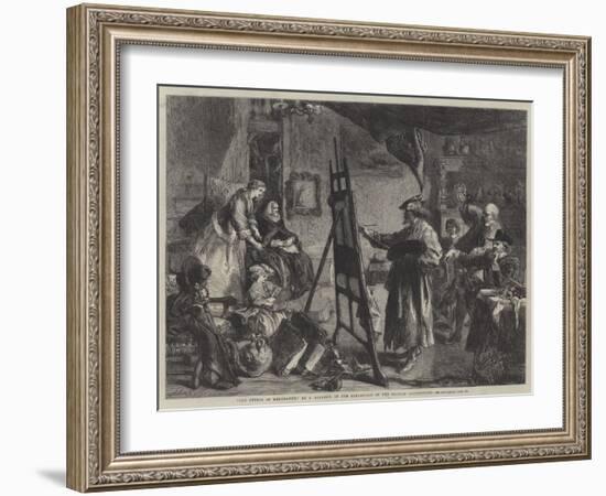 The Studio of Rembrandt-Sir John Gilbert-Framed Giclee Print