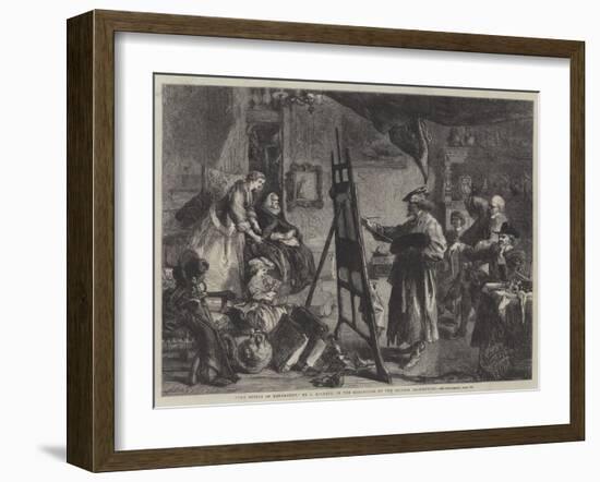 The Studio of Rembrandt-Sir John Gilbert-Framed Giclee Print