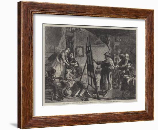 The Studio of Rembrandt-Sir John Gilbert-Framed Giclee Print