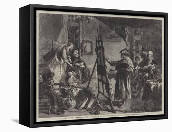 The Studio of Rembrandt-Sir John Gilbert-Framed Premier Image Canvas