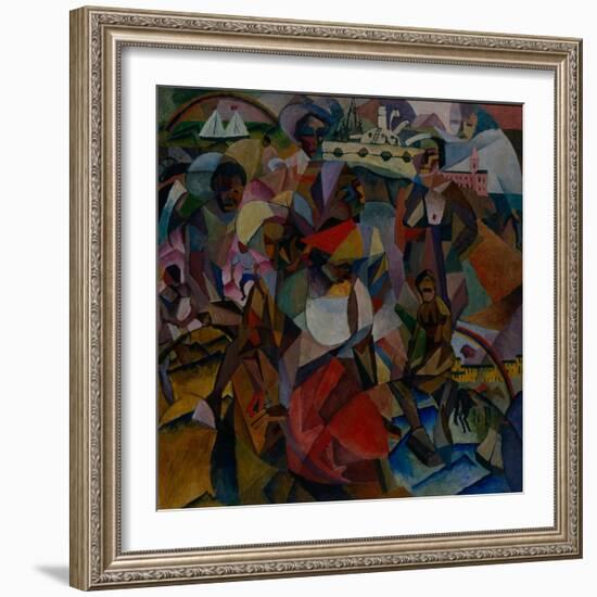 The Study of Symbolic Similarities in the Portrait of Marianna Lentulova, 1912-Aristarkh Vasilyevich Lentulov-Framed Giclee Print