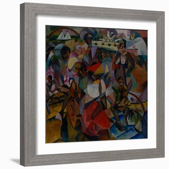 The Study of Symbolic Similarities in the Portrait of Marianna Lentulova, 1912-Aristarkh Vasilyevich Lentulov-Framed Giclee Print