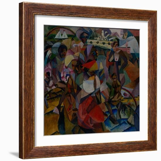 The Study of Symbolic Similarities in the Portrait of Marianna Lentulova, 1912-Aristarkh Vasilyevich Lentulov-Framed Giclee Print