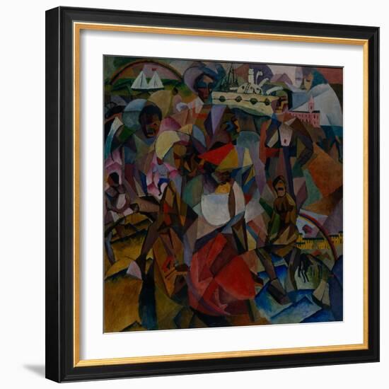 The Study of Symbolic Similarities in the Portrait of Marianna Lentulova, 1912-Aristarkh Vasilyevich Lentulov-Framed Giclee Print