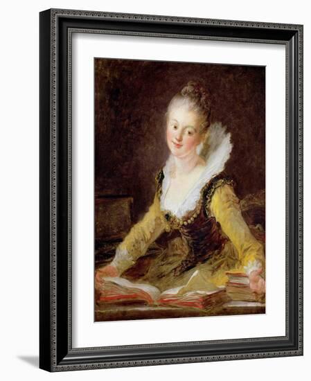 The Study, or the Song, circa 1769-Jean-Honoré Fragonard-Framed Giclee Print