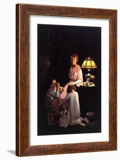 The Stuff of which Memories Are Made (or Children Saying Prayers)-Norman Rockwell-Framed Giclee Print