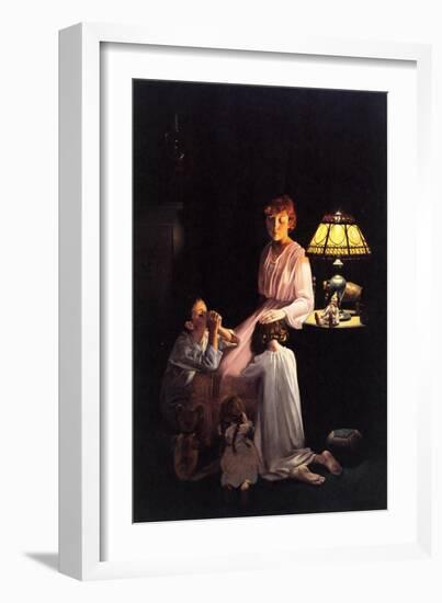 The Stuff of which Memories Are Made (or Children Saying Prayers)-Norman Rockwell-Framed Giclee Print