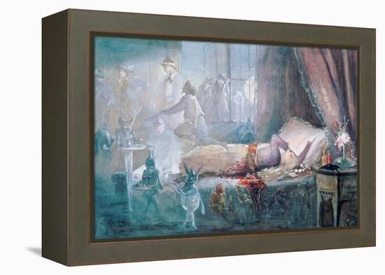 The Stuff That Dreams are Made of (W/C on Paper) (See also 109712)-John Anster Fitzgerald-Framed Premier Image Canvas