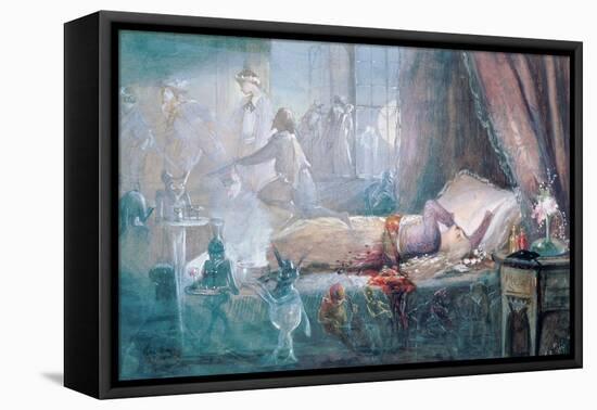 The Stuff That Dreams are Made of (W/C on Paper) (See also 109712)-John Anster Fitzgerald-Framed Premier Image Canvas