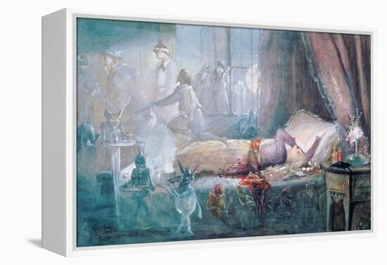 The Stuff That Dreams are Made of (W/C on Paper) (See also 109712)-John Anster Fitzgerald-Framed Premier Image Canvas