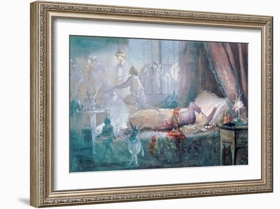 The Stuff That Dreams are Made of (W/C on Paper) (See also 109712)-John Anster Fitzgerald-Framed Giclee Print