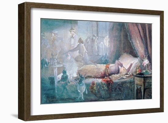 The Stuff That Dreams are Made of (W/C on Paper) (See also 109712)-John Anster Fitzgerald-Framed Giclee Print