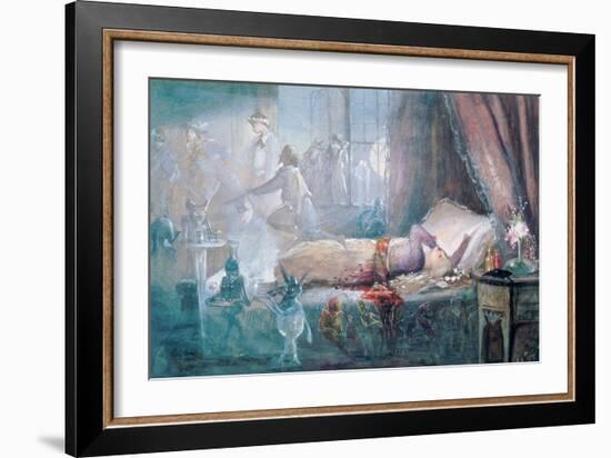 The Stuff That Dreams are Made of (W/C on Paper) (See also 109712)-John Anster Fitzgerald-Framed Giclee Print