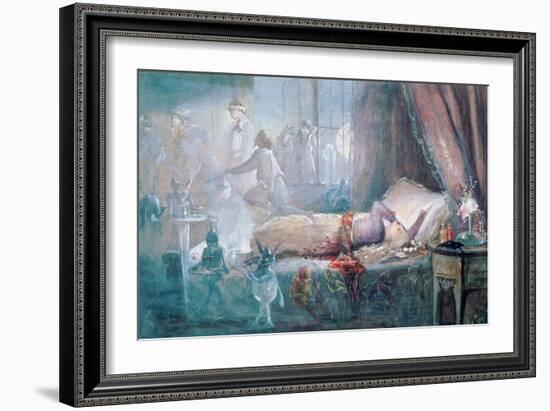 The Stuff That Dreams are Made of (W/C on Paper) (See also 109712)-John Anster Fitzgerald-Framed Giclee Print