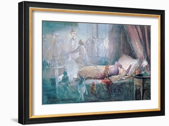 The Stuff That Dreams are Made of (W/C on Paper) (See also 109712)-John Anster Fitzgerald-Framed Giclee Print