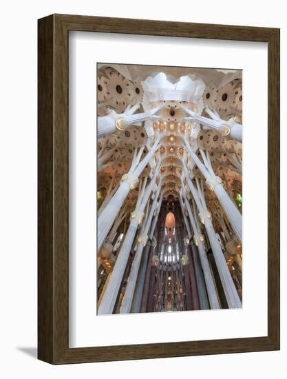 The Stunning Interior of the Sagrada Familia, Spain-Paul Dymond-Framed Photographic Print