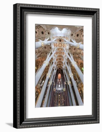 The Stunning Interior of the Sagrada Familia, Spain-Paul Dymond-Framed Photographic Print