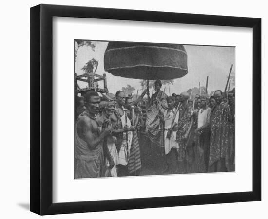 'The Subdued King of Akim Carried on his Chair of State', 1902-Unknown-Framed Photographic Print