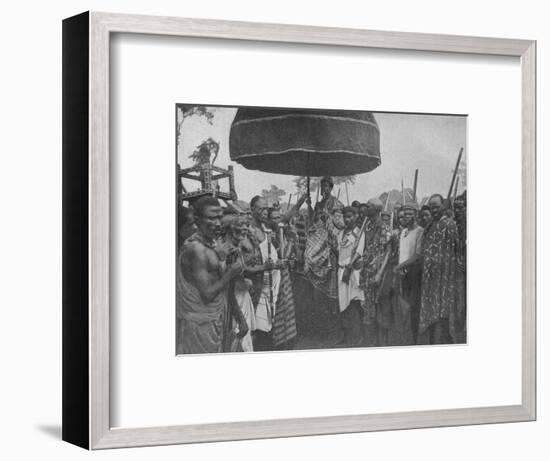 'The Subdued King of Akim Carried on his Chair of State', 1902-Unknown-Framed Photographic Print