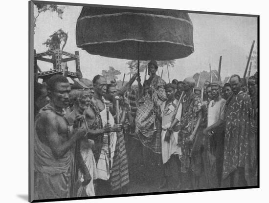 'The Subdued King of Akim Carried on his Chair of State', 1902-Unknown-Mounted Photographic Print