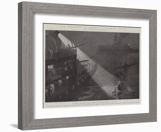 The Submarine in France, a Surprise Attack-Fred T. Jane-Framed Giclee Print