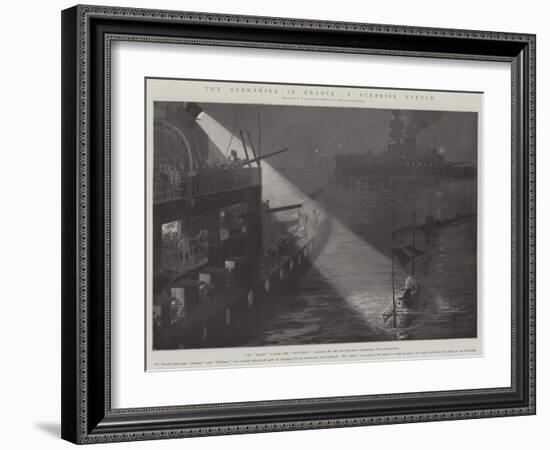 The Submarine in France, a Surprise Attack-Fred T. Jane-Framed Giclee Print