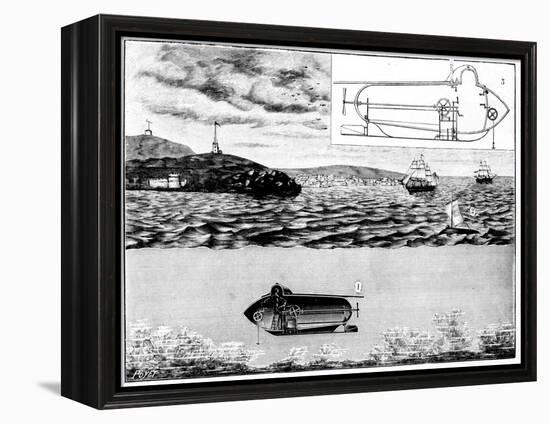 The Submarine Nautilus, 1901-Poyet-Framed Premier Image Canvas