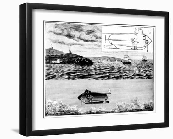 The Submarine Nautilus, 1901-Poyet-Framed Giclee Print