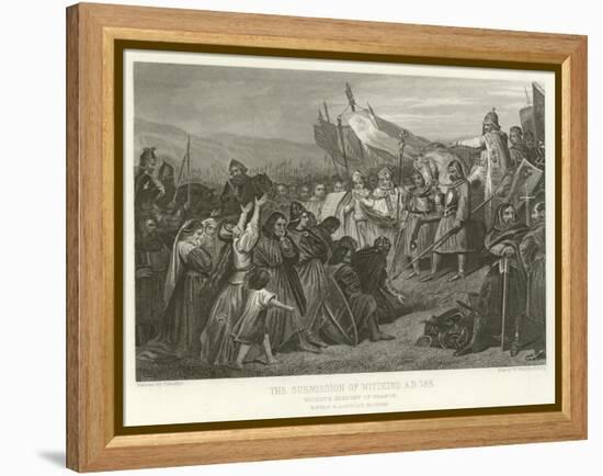 The Submission of Witikind, AD 785-Alphonse Marie de Neuville-Framed Premier Image Canvas