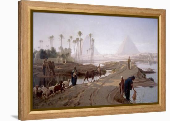 The Subsiding of the Nile, 1873-Frederick Goodall-Framed Premier Image Canvas