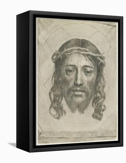 The Sudarium of Saint Veronica, 1649-Claude Mellan-Framed Premier Image Canvas