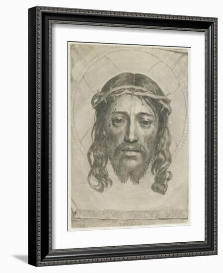 The Sudarium of Saint Veronica, 1649-Claude Mellan-Framed Giclee Print