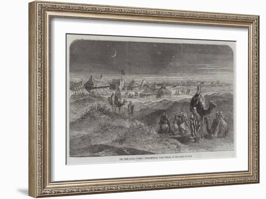 The Suez Canal Works, Toosoomville, Near Timsah, on the Road to Suez-null-Framed Giclee Print