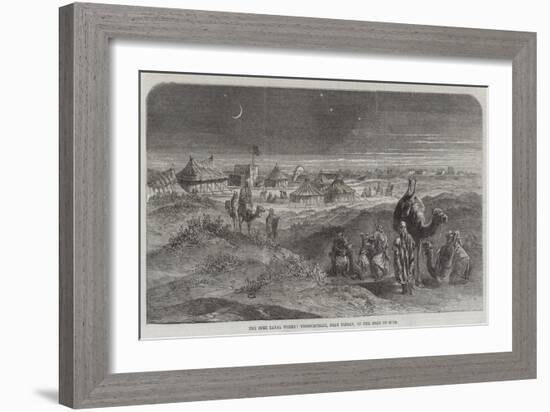 The Suez Canal Works, Toosoomville, Near Timsah, on the Road to Suez-null-Framed Giclee Print