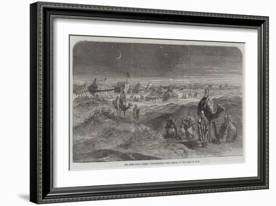 The Suez Canal Works, Toosoomville, Near Timsah, on the Road to Suez-null-Framed Giclee Print