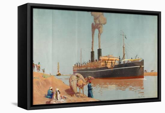 The Suez Canal-Charles Pears-Framed Premier Image Canvas