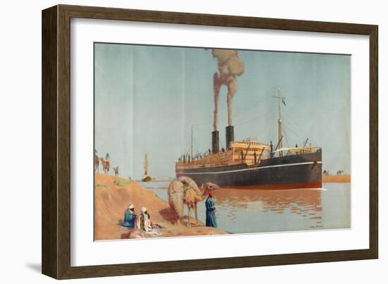 The Suez Canal-Charles Pears-Framed Giclee Print
