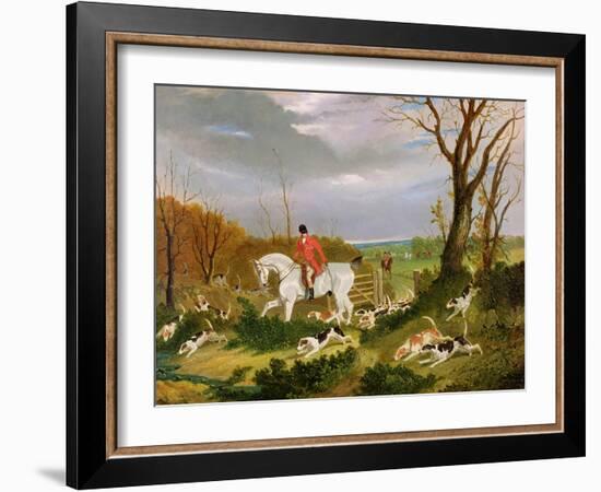 The Suffolk Hunt - Going to Cover Near Herringswell-John Frederick Herring I-Framed Giclee Print