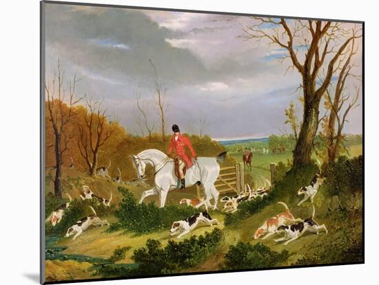 The Suffolk Hunt - Going to Cover Near Herringswell-John Frederick Herring I-Mounted Giclee Print