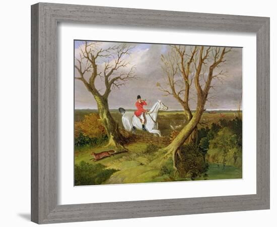 The Suffolk Hunt - Gone Away-John Frederick Herring I-Framed Giclee Print