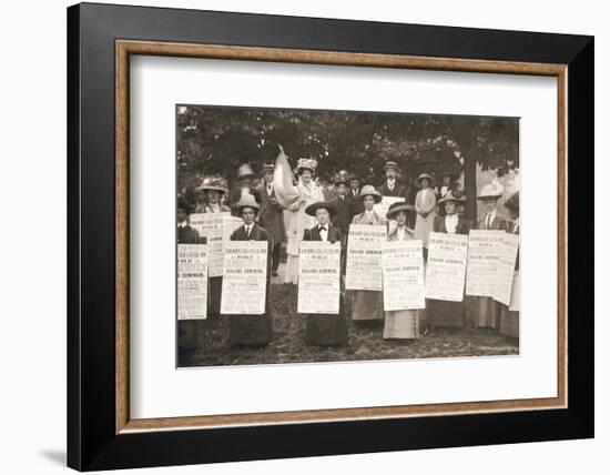 The suffragettes of Ealing, London, 1912-Unknown-Framed Photographic Print