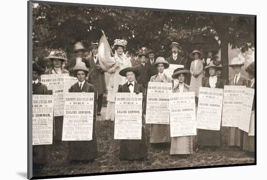 The suffragettes of Ealing, London, 1912-Unknown-Mounted Photographic Print