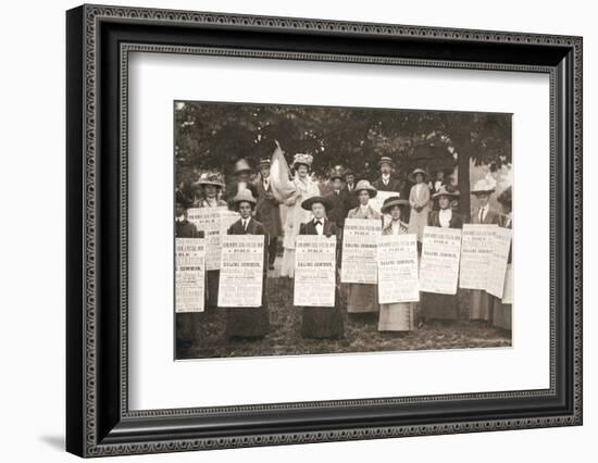 The suffragettes of Ealing, London, 1912-Unknown-Framed Photographic Print