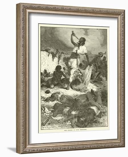 The Suicide of King Theodore-null-Framed Giclee Print