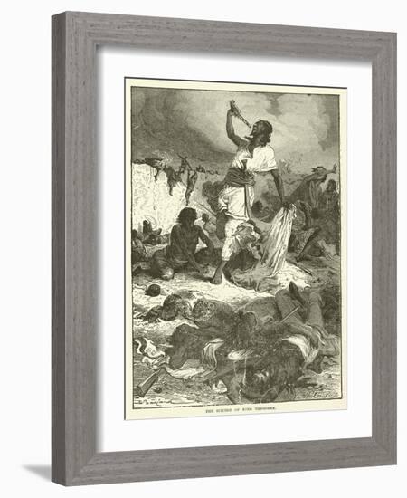 The Suicide of King Theodore-null-Framed Giclee Print