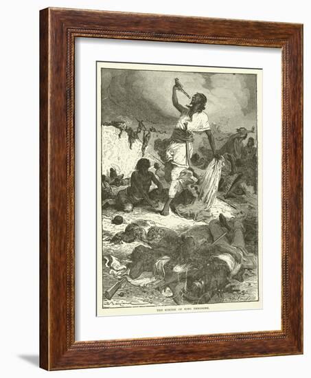 The Suicide of King Theodore-null-Framed Giclee Print