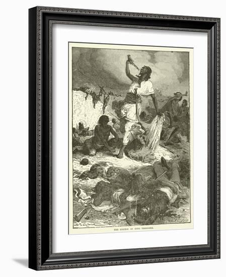 The Suicide of King Theodore-null-Framed Giclee Print