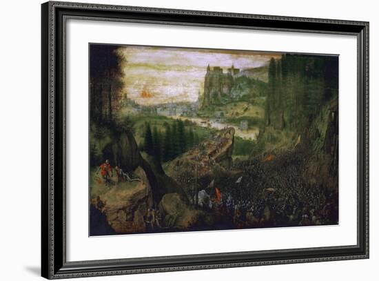 The Suicide of Saul, 1562-Pieter Bruegel the Elder-Framed Giclee Print